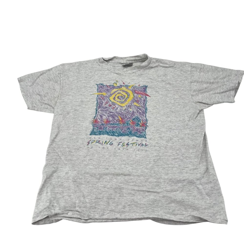 Vintage Oneita 1992 Graphic T Shirt‎ Spring Festival Women's size Large